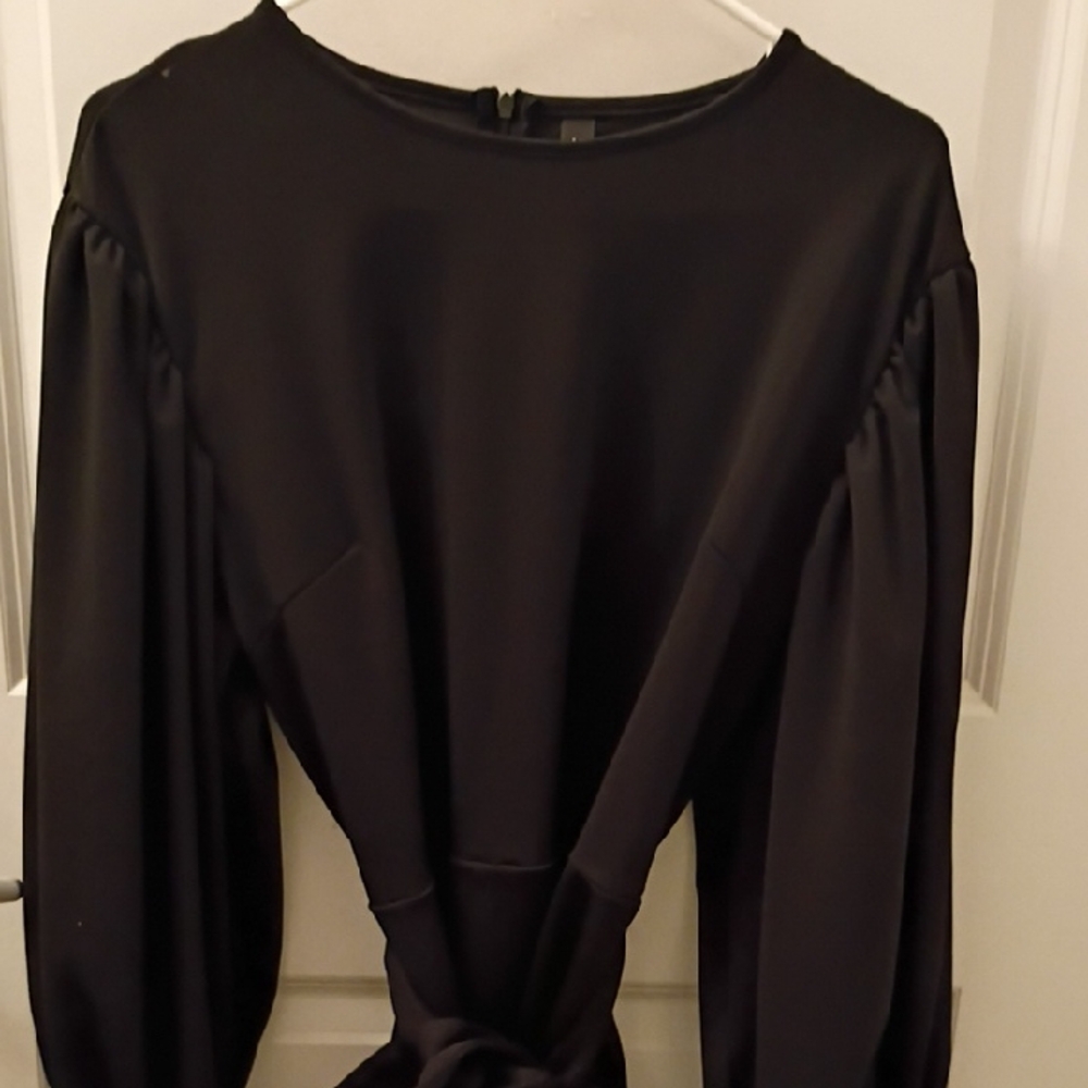 Source Unknown Black Long Sleeve Dress